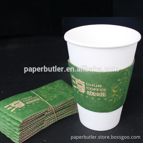 8-20oz hot drink corrugated paper coffee cup sleeves